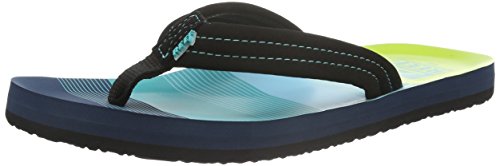 Reef Ahi Flip Flop (Toddler/Little Kid/Big Kid),Aqua/Green,13/1 M US Big Kid