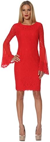 NUE by Shani - Boho Lace Dress with Bell Sleeves