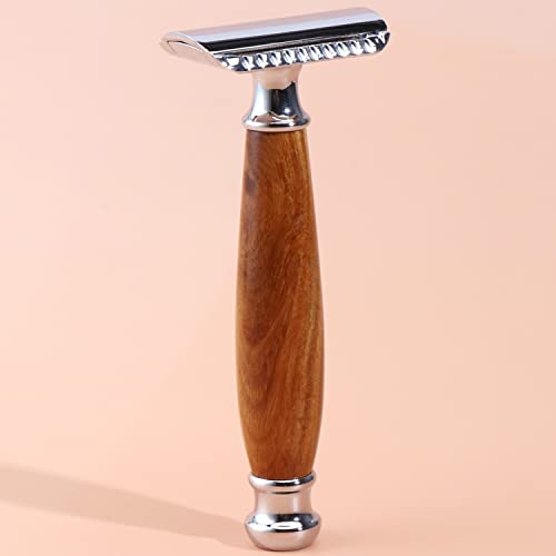 WEIDI Green Sandalwood Handle Double Edge Safety