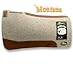 The Montana 100% Extra Fine Wool Saddle Pad by Southwestern 3/4