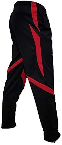 Amiley Men Sweatpants,Men's Elastic Waist Zipper Bottom Pants Stripes Joggers Sports Sweatpant