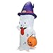 Joiedomi Halloween 5 FT Inflatable Ghost with Pumpkin Candy Pail with Build-in LEDs Blow Up Inflatables for Halloween Party Indoor, Outdoor, Yard, Garden, Lawn Decorations