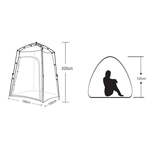CNMJI Portable Privacy Shelter Außenduschzelt Toilettenzelt Umkleidezelt Angelzelt Mit Aufbewahrungstasche… – Bild 3