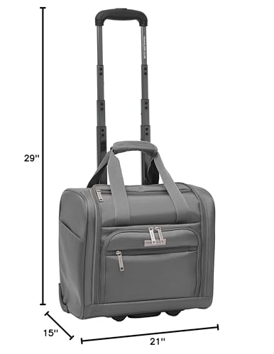 Travelers Club Riddock Luggage and Travel Accessories, Charcoal, 14-Piece Set