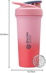 BlenderBottle Strada Sleek Shaker Cup 740ml Flamingo Ombre Stainless view 8