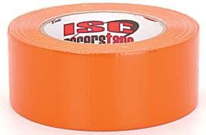 ISC RT2008 Standard-Duty Racer's Tape Roll, 90' Length x 2" Width, Orange (Case of54)