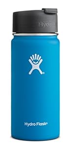 Hydro Flask Vacuum Insulated Stainless Steel Water Bottle, Wide Mouth with Hydro Flip Cap - Pacific