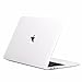 TOP CASE - Rubberized Matte Hard Case Cover Compatible with Apple MacBook Pro 13-inch A1989 / A1706/A1708 with/Without Touch Bar (Release 2018 & 2017 & 2016) - Matte Clear