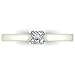 Princess Cut Diamond Engagement Ring 14K White Gold 1/4 ctw (Ring Size 6.5)