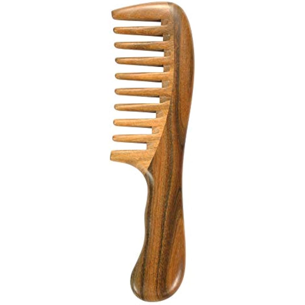 Louise Maelys Wooden Wide Tooth Hair Comb For Curly Sandalwood Detangling Beauty eBay