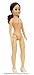 Set of 3-Caucasian with Brown Hair Jointed Bed Full Body Doll