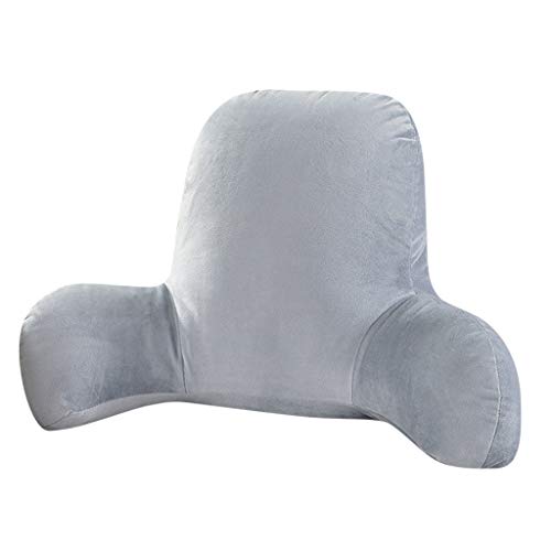 Swyss Corduroy Big Backrest Reading Bed Rest Pillow Arms with Arms