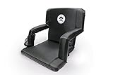 The Captain Chair - Reclining Bleacher Chair with Folding Back / Stadium Seat / Sport Chair Reclines Perfect For Bleachers, Boats, Beaches, Backyards and Lawns.