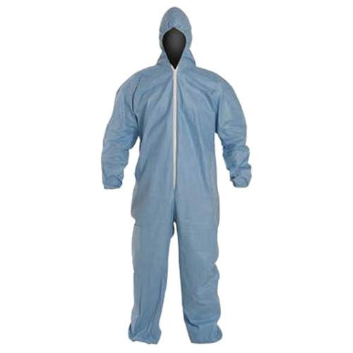 Dupont TM127SBU6X002500 Coverall with Standard Fit Hood and Elastic Wrists and…