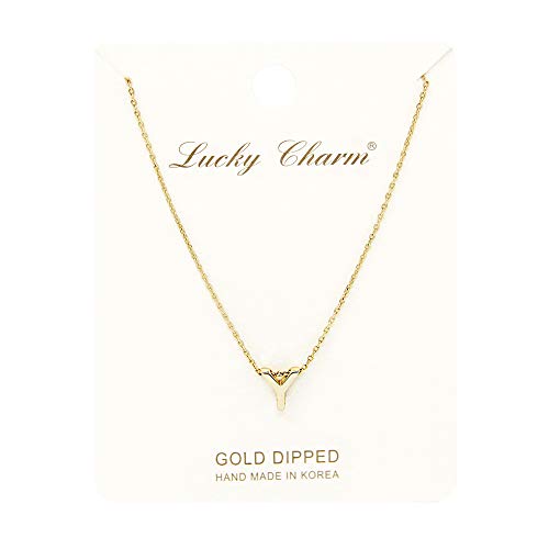 Me Plus Petite Initial Letter Alphabet Pendant Charm Gold Dipped Necklace Gold Silver Rosegold (23 Letters) (Y - Gold)