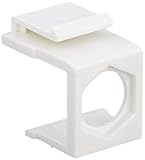 Monoprice Blank Insert for F type connector - 10pcs/Pack (White)