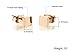 D.B.MOOD Square Stud Earrings Rose Gold Plated Stainless Steel Earring for Women Rose gold