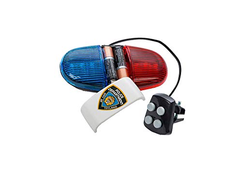 image for Kids Tech Bike LED light - Police Sound Light Electronic Horn - Bicycl
