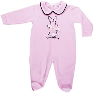 Minhon Baby 1pc Footie Pajama Elegant Velour Sleep N Play Footed Romper Sleeper