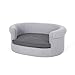 Great Deal Furniture Setlla Oval Fabric Dog Sofa, Light Gray and Charcoalthumb 2