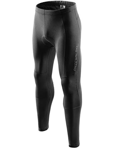 image for Przewalski Men's Thermal Cycling Tights 4D Padded Bike Pants Long Comp