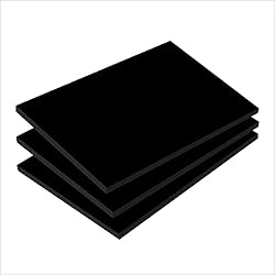 Expanded PVC Sheet 5" x 7" inches Black Printable