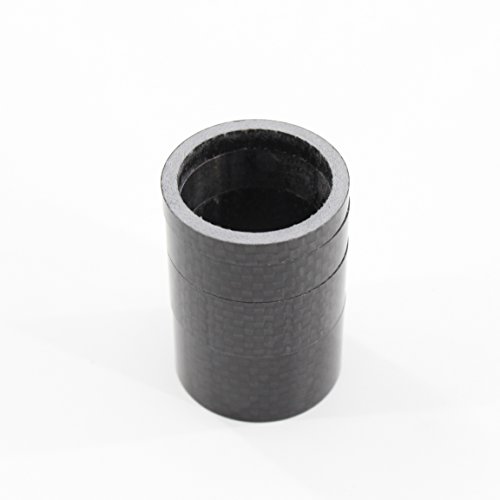 QILEFU 4pc Bike Bicycle Full Carbon Headset Spacer 1-1/8" 20 15 10 5mm (black) - Thumbnail 2