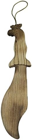 Kids Children Wooden Toy Pirate Dagger, 13.5-inch, Child's Dress Up Pretend Play Wood Sword