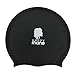 Happy Mane Silicone Swim Cap for Braids and Dreadlocks - Hair Dry While Swimming Bathing Long Hair, Extensions, and Curly Hair - Large Shower Cap for Women, Teenager, Kids (Black, Large)