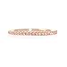 Lemon Grass Full Micropave Thin Band Dainty Stacking Ring Wedding Band 14K Rose Gold Plating Size 7