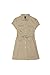 French Toast Big Girls' Twill Safari Shirtdress, Khaki, 8