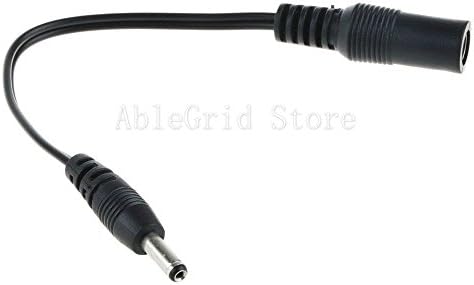 FYL CCTV DC Power Adapter Cable 5.5x2.1mm Female Jack Socket to 3.5x1.35mm Male Plug