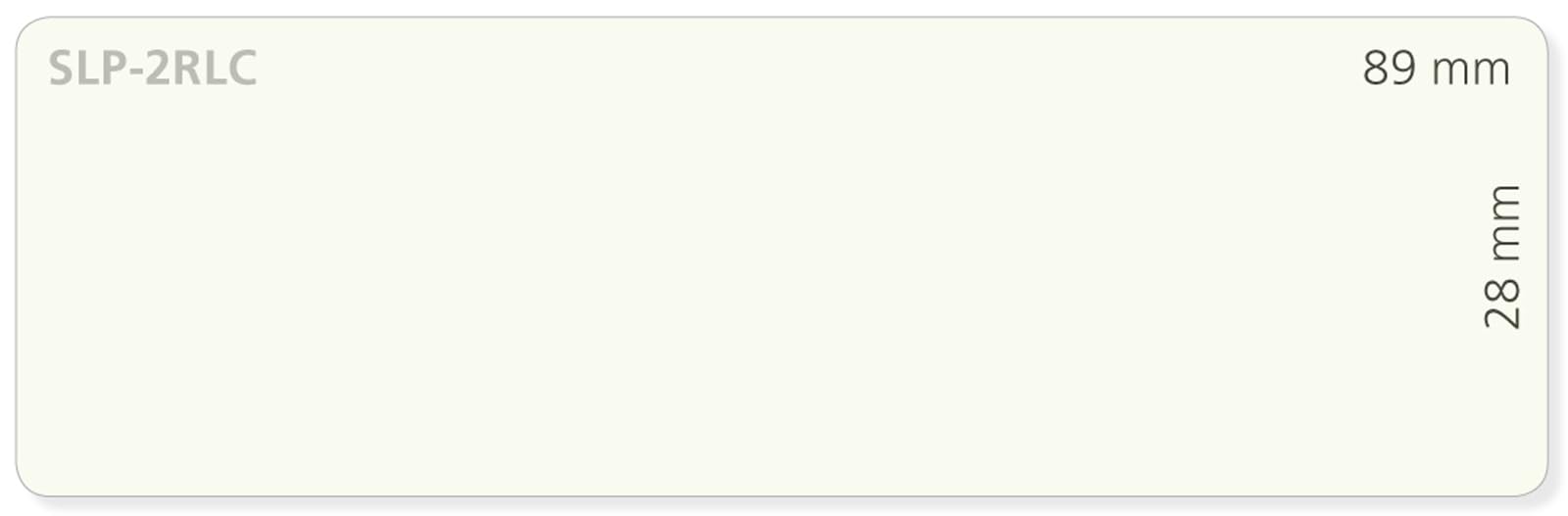 Seiko Instruments SLP 2RLC Address Labels 28 x 89 mm Pack of 2) – Clear