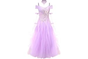ONUYGCFH Ballroom Dance Dresses Embroidery Foxtrot National Standard Skirt Women's Waltz Performance Competition Dress