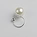 U Studs Faux Pearl Ear Crawler Earrings Cuffs Climber Ear Wrap Pin Vine Non-pierced Charms Clip On Jewelry Silver Pearl