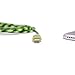 Paracable Paracord Wrapped iPhone Lightning Cable (Gecko) | Braided Fabric Wrapped Lightning to USB Tangle Free with Aluminum Ends. Green, Black, and Yellow iPhone Charger.