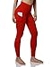 ODODOS Women’s High Waist Yoga Pants with Pockets,Tummy Control,Workout Pants Running 4 Way Stretch Yoga Leggings with Pockets,Red,Mediumthumb 1