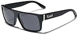 LOCS Super Flat Top Original Gangsta Shades Hardcore Sunglasses - Matte Black