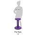 KORE DESIGN Wobble Stool Chair, Girls + Boys Kid Desk Stools, Ergonomic Small Office Chairs, Flexible Seating for Active Kids, ADD/ADHD, Classroom, School, Home, Pre-Teen (18.7in) Age 10-11 yr, Purple