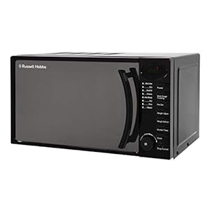 Russell Hobbs RHM1714B 17 Litre 700 W Black Digital Solo Microwave with 5 Power Levels, Digital Clock and Timer, 8 Auto…
