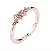 YJYdada Ring, 9 Diamonds Women's Ring Bride Ring Wedding Ring Birthday Gifts (Rose Gold, 7)