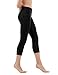 Tesla TM-FYC32-BLK_Medium Yoga Pants High-Waist Tummy Control w Hidden Pocket FYC32