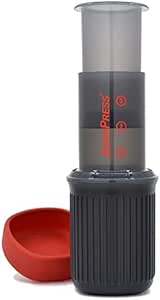 AeroPress Go Portable Travel Coffee Press, 1-3 Cups - Makes Delicious Coffee, Espresso and Cold Brew in 1 Minute