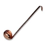 Exultimate Heavy Duty Professional Stainless Steel Ladle With Strainer (Copper Plated Stainless Steel)