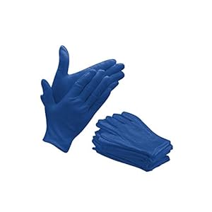 Bon Organik Reusable Blue Cotton Hand Gloves With Advanced Cooling Technology (Pack Of 10)