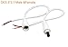 SinLoon DC Power Cable 2.1 x 5.5mm (Male & Female) DC Plug Power Supply Adapter Extension Cable with Bare Wires 20AWG Connectors for 5V / 12V / 24V security CCTV parking Came (5 PairsDC5.5 2.1 White)