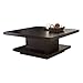ioHOMES Celio Square Coffee Table, Red Cocoa
