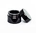 ultravioLeaf 5 ml (0.17 fl oz) Palm Size Black Ultraviolet Glass Screw Top Jar 3-Pack