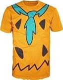 The Flintstones Fred Costume Orange Mens T-shirt (Adult Large)