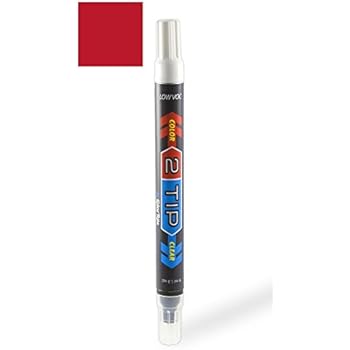 ColorRite 2Tip Fiat 500 Automotive Touch-up Paint - Rosse KR1/111 - Color-and-Clearcoat Package